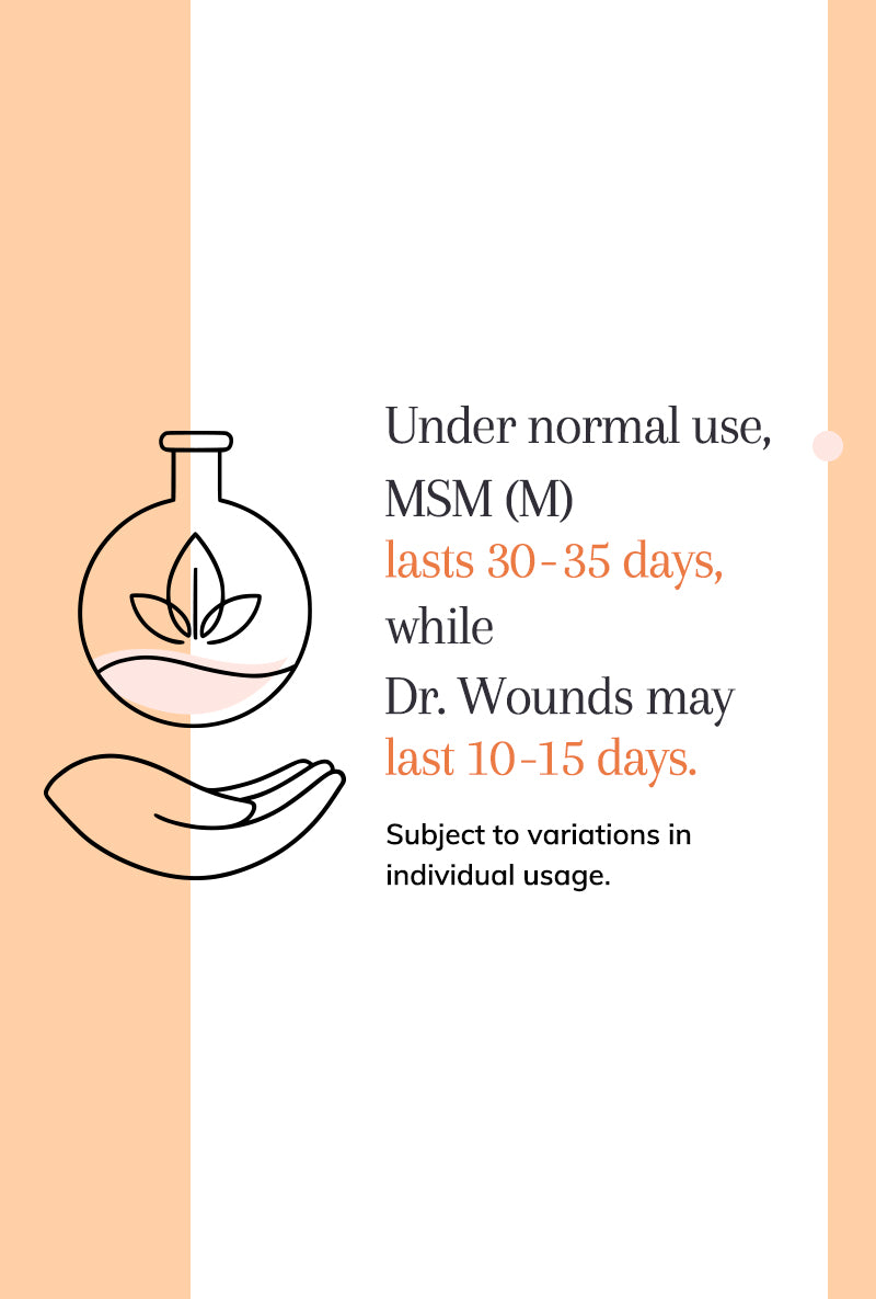 MSM (M), DR. WOUNDS - Support for faster healing in ligament tear