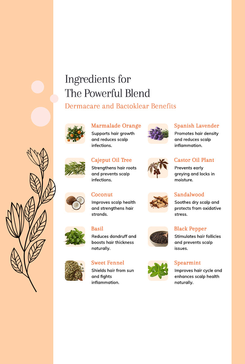 Dermacare, Bactoklear - Boosts scalp and hair health