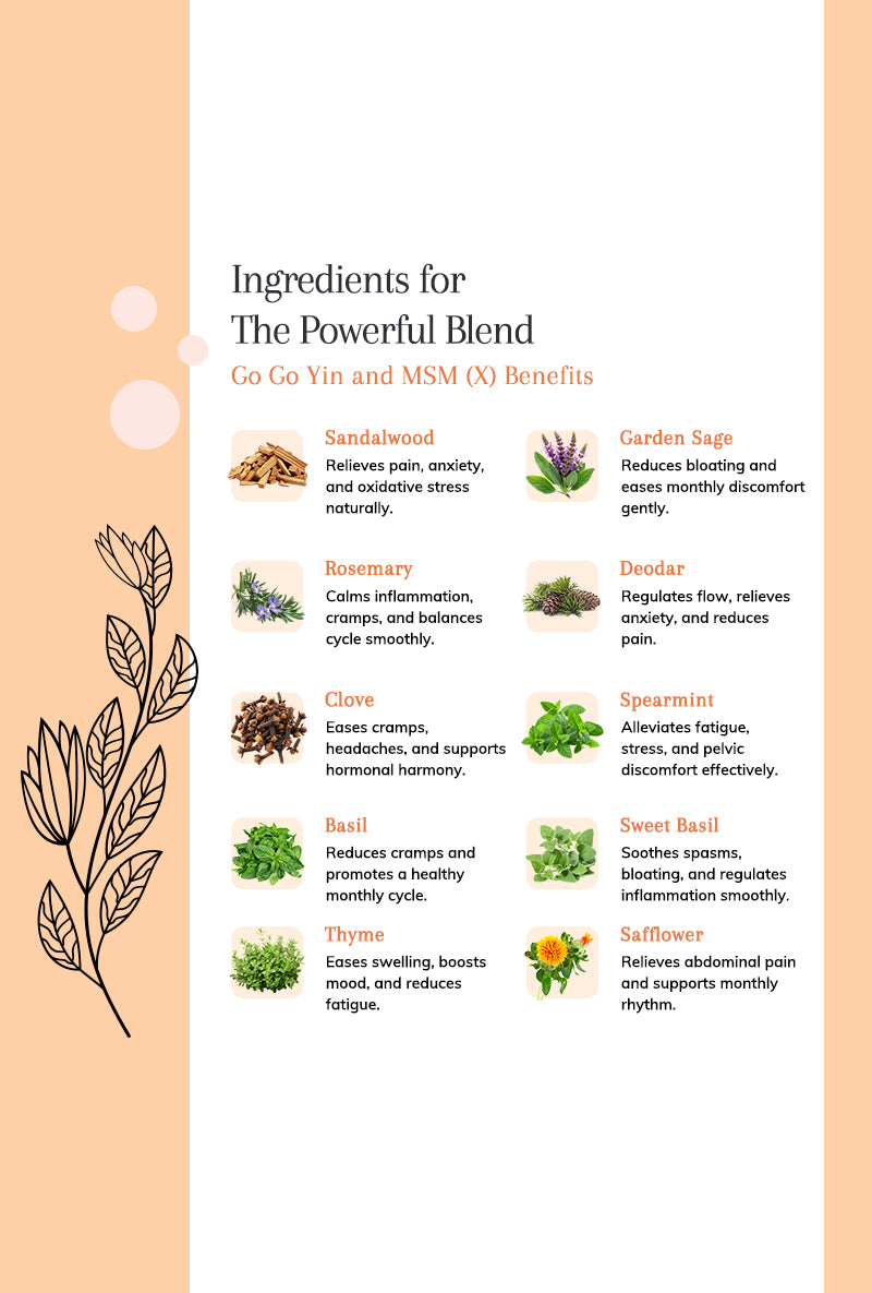 Go-Go Yin and MSM (X) - Advanced Menstrual Wellness Support Kit